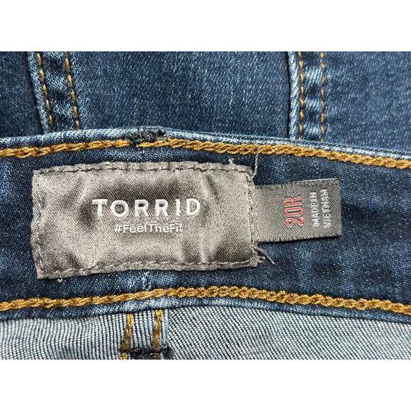 Torrid MidFit Slim Boot Jeans Womens Size 20R Blue Denim Super Soft Mid-Rise - Picture 3 of 8